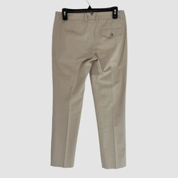 Theory Womens Khaki Dress Ankle Pants Size 4 ($325) - Picture 2 of 7